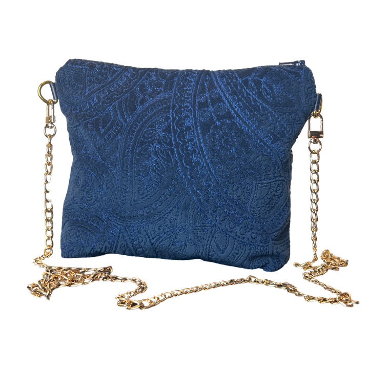 Travel Stamps Vintage Silk Scarf Crossbody Bag