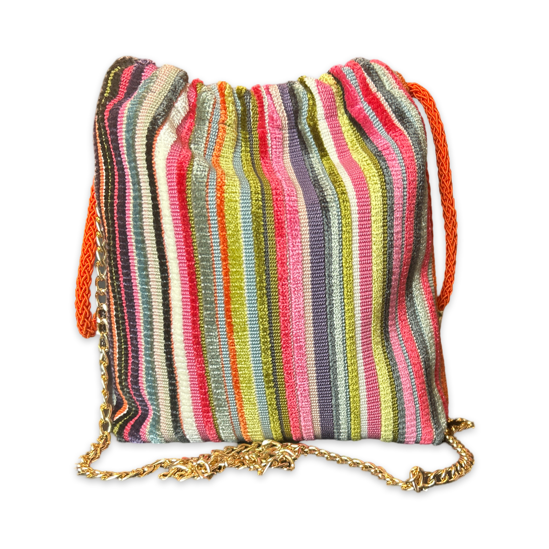 Rubans du Cheval Vintage Scarf Drawstring Bag