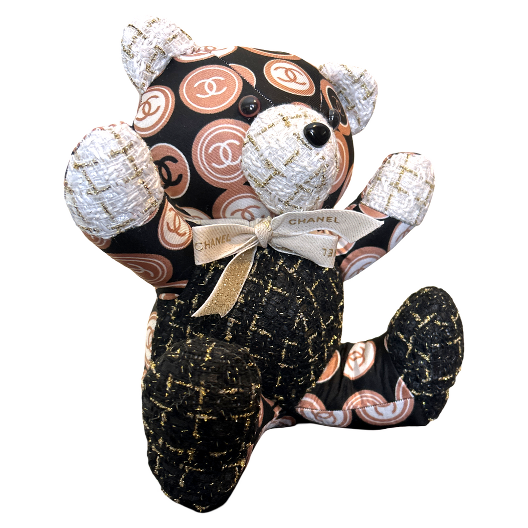 Chanel CC Logo Scarf | Chanel Teddy Bear at Vintage Luxe Up