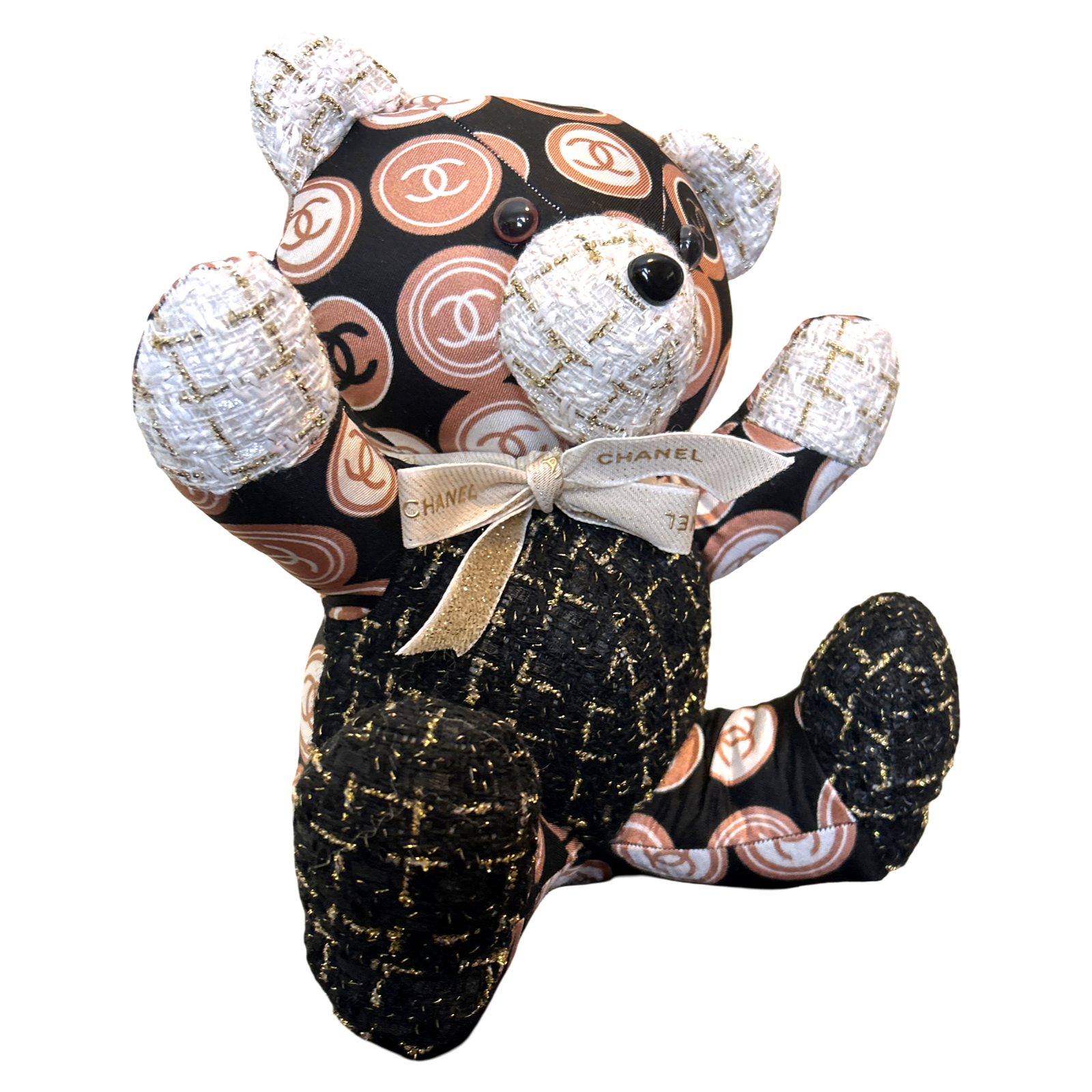 Chanel CC Logo Scarf | Chanel Teddy Bear at Vintage Luxe Up