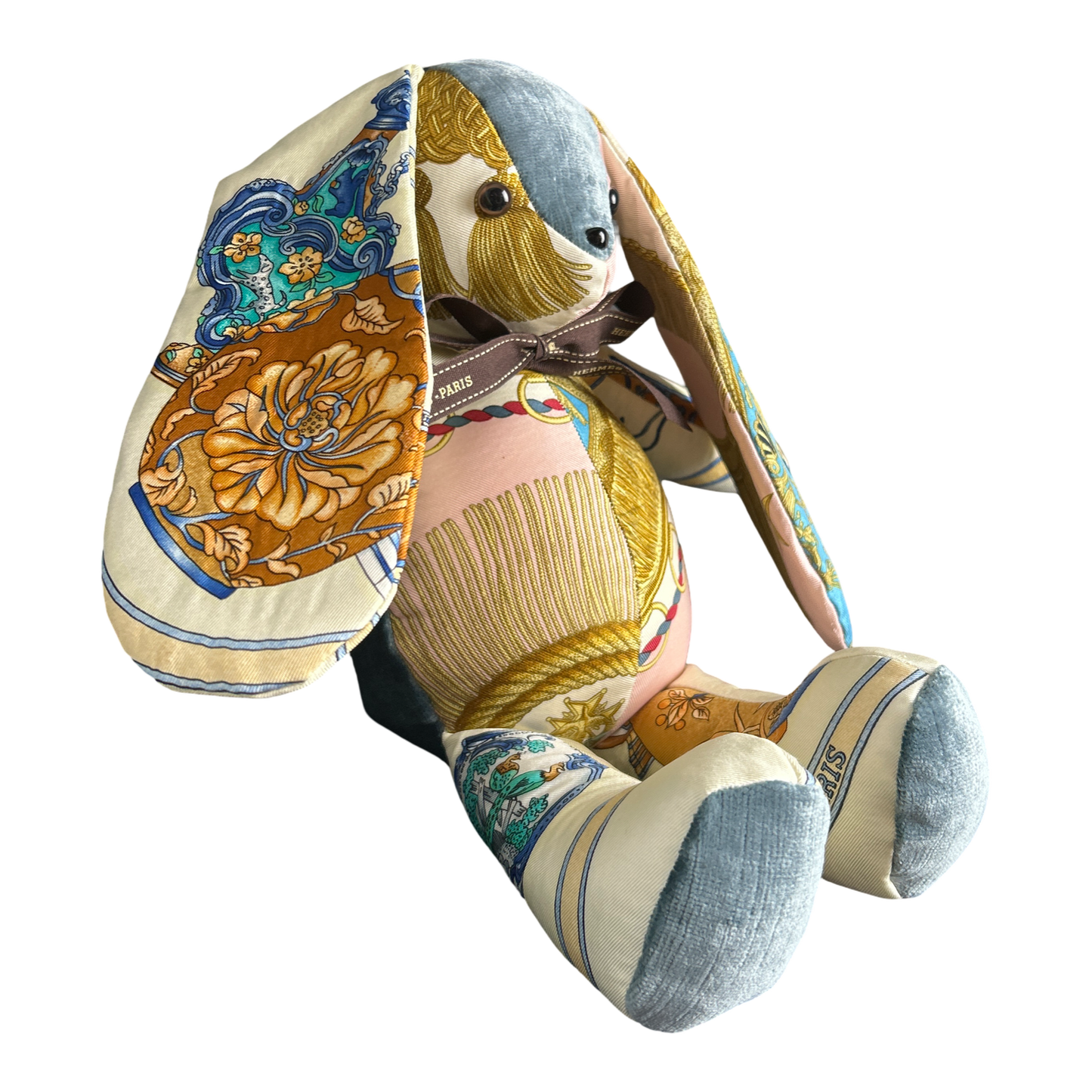 Hermes Qu'Importe le Flacon Scarf Patchwork Bunny
