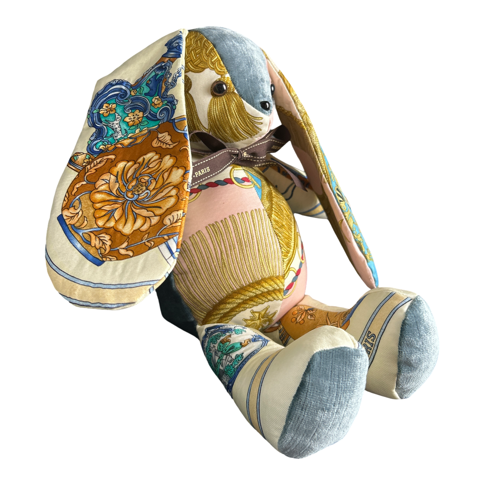 Hermes Qu'Importe le Flacon Scarf Patchwork Bunny