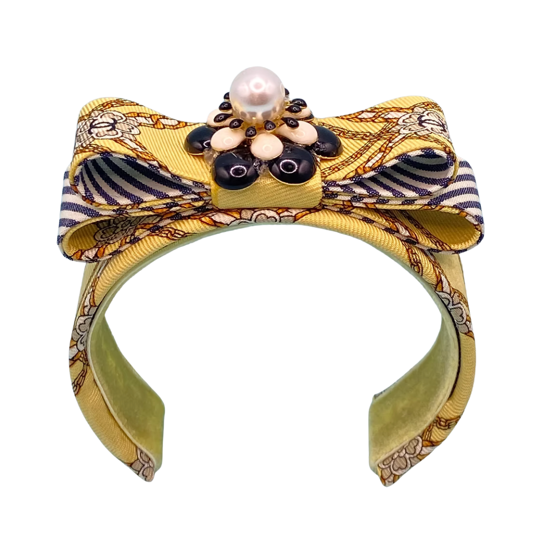 Chanel Necktie Cuff Bracelet by Flock by Wild for Vintage Luxe Up