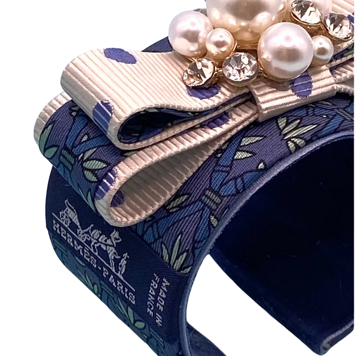 Hermes Necktie Cuff Bracelet by Flock by Wild at Vintage Luxe Up