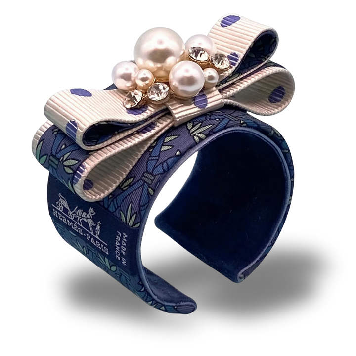 Hermes Necktie Cuff Bracelet by Flock by Wild at Vintage Luxe Up