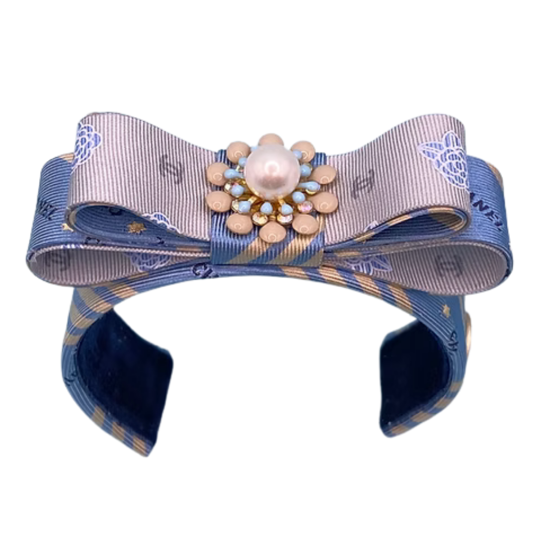 Chanel Necktie Cuff Bracelet by Flock by Wild for Vintage Luxe Up