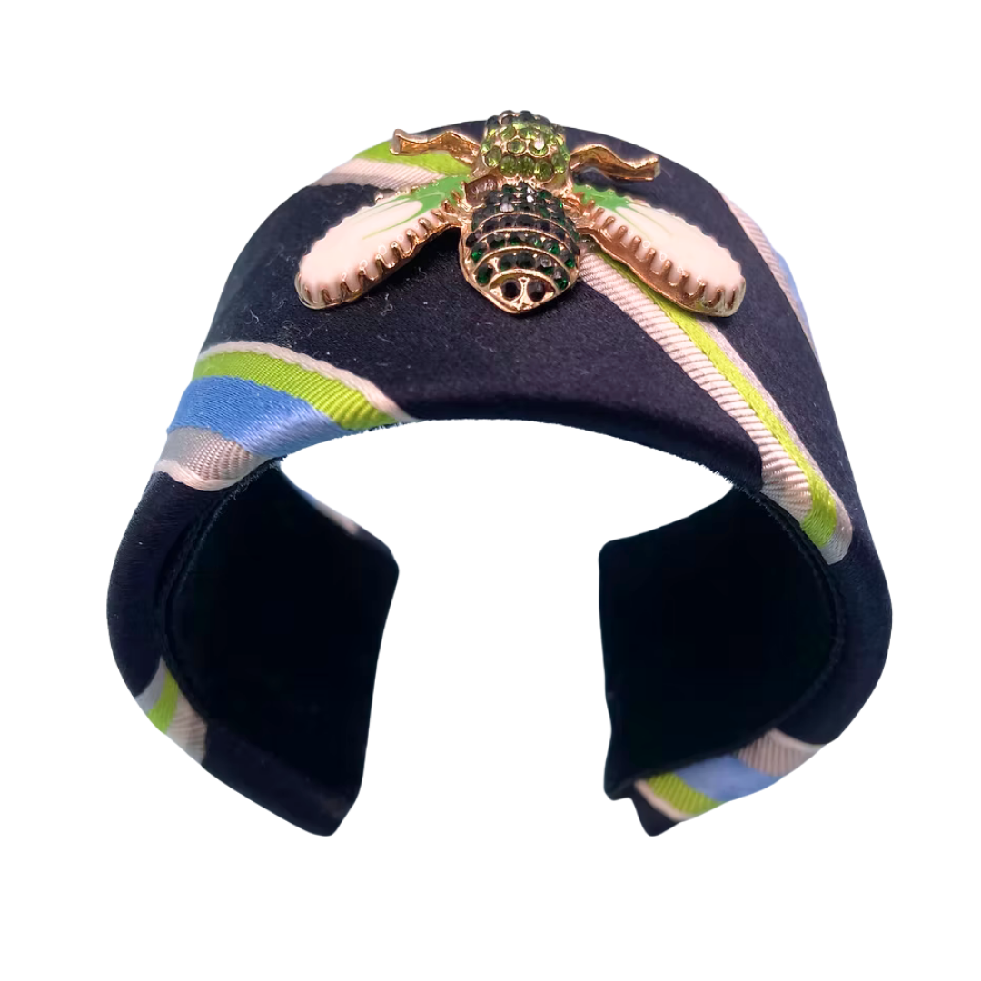 Etro Silk Necktie Cuff Bracelet by Flock by Wild for Vintage Luxe Up