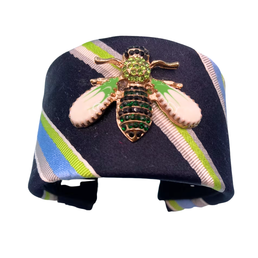 Etro Silk Necktie Cuff Bracelet by Flock by Wild for Vintage Luxe Up