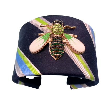 Etro Silk Necktie Cuff Bracelet by Flock by Wild for Vintage Luxe Up