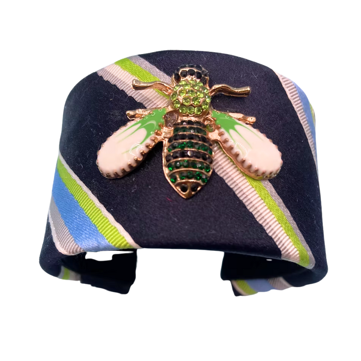 Etro Silk Necktie Cuff Bracelet by Flock by Wild for Vintage Luxe Up