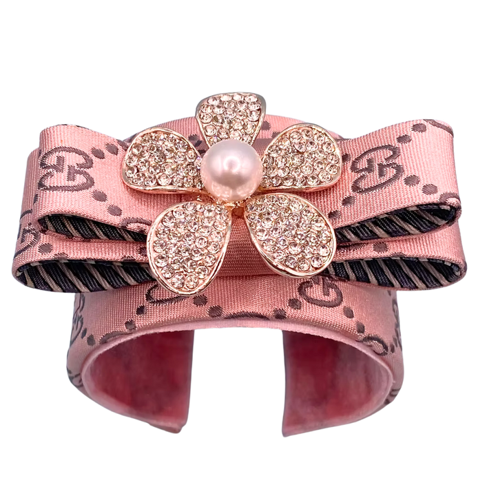 Gucci Silk Necktie Cuff Bracelet by Flock by Wild for Vintage Luxe Up