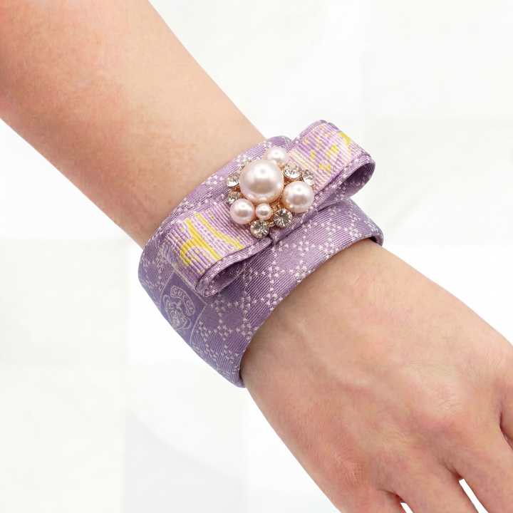 Gucci Silk Necktie Cuff Bracelet by Flock by Wild for Vintage Luxe Up