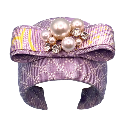 Gucci Silk Necktie Cuff Bracelet by Flock by Wild for Vintage Luxe Up