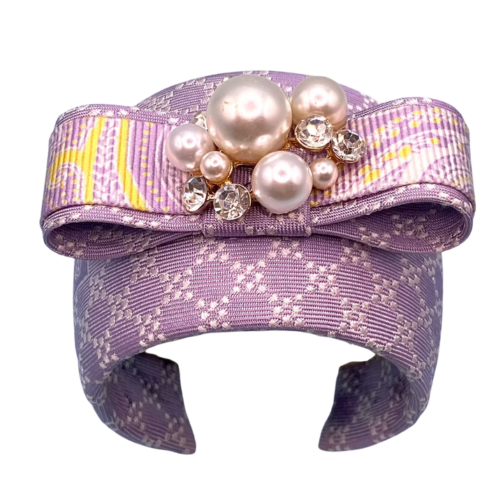 Gucci Silk Necktie Cuff Bracelet by Flock by Wild for Vintage Luxe Up