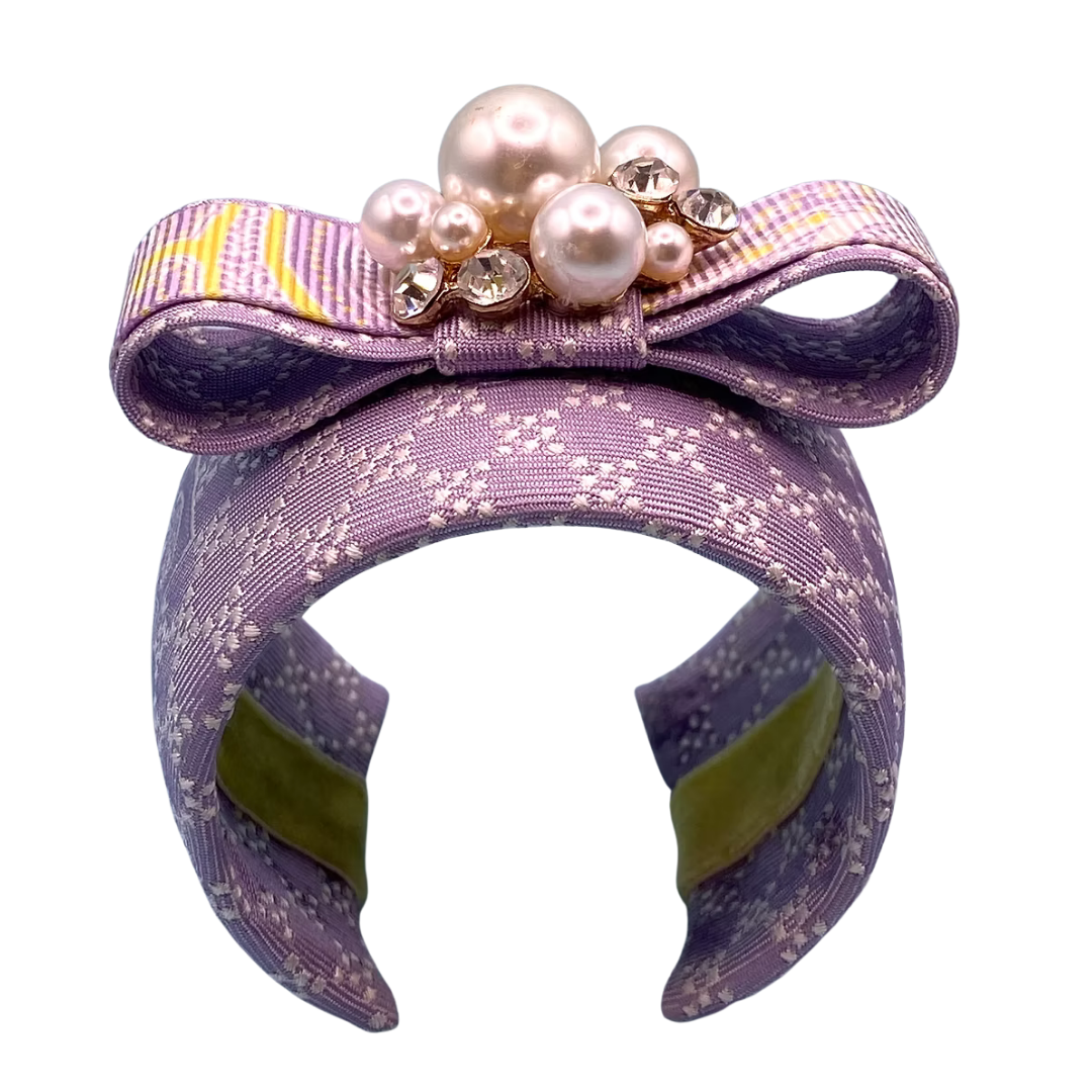 Gucci Silk Necktie Cuff Bracelet by Flock by Wild for Vintage Luxe Up