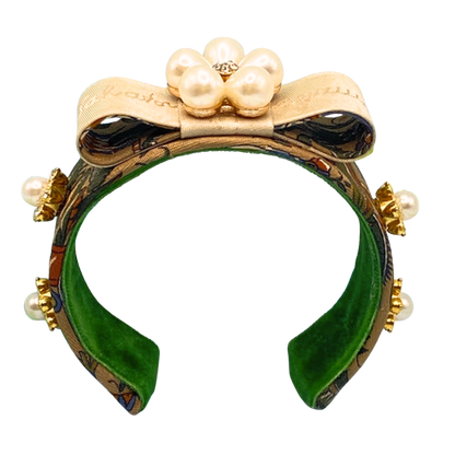 Ferragamo Necktie Cuff Bracelet by Flock by Wild for Vintage Luxe Up