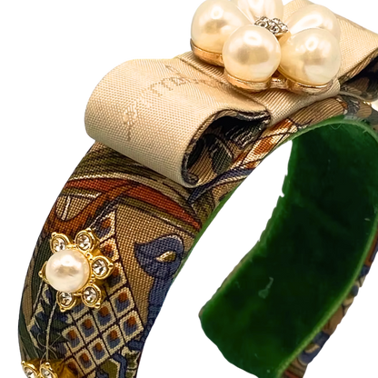 Ferragamo Necktie Cuff Bracelet by Flock by Wild for Vintage Luxe Up