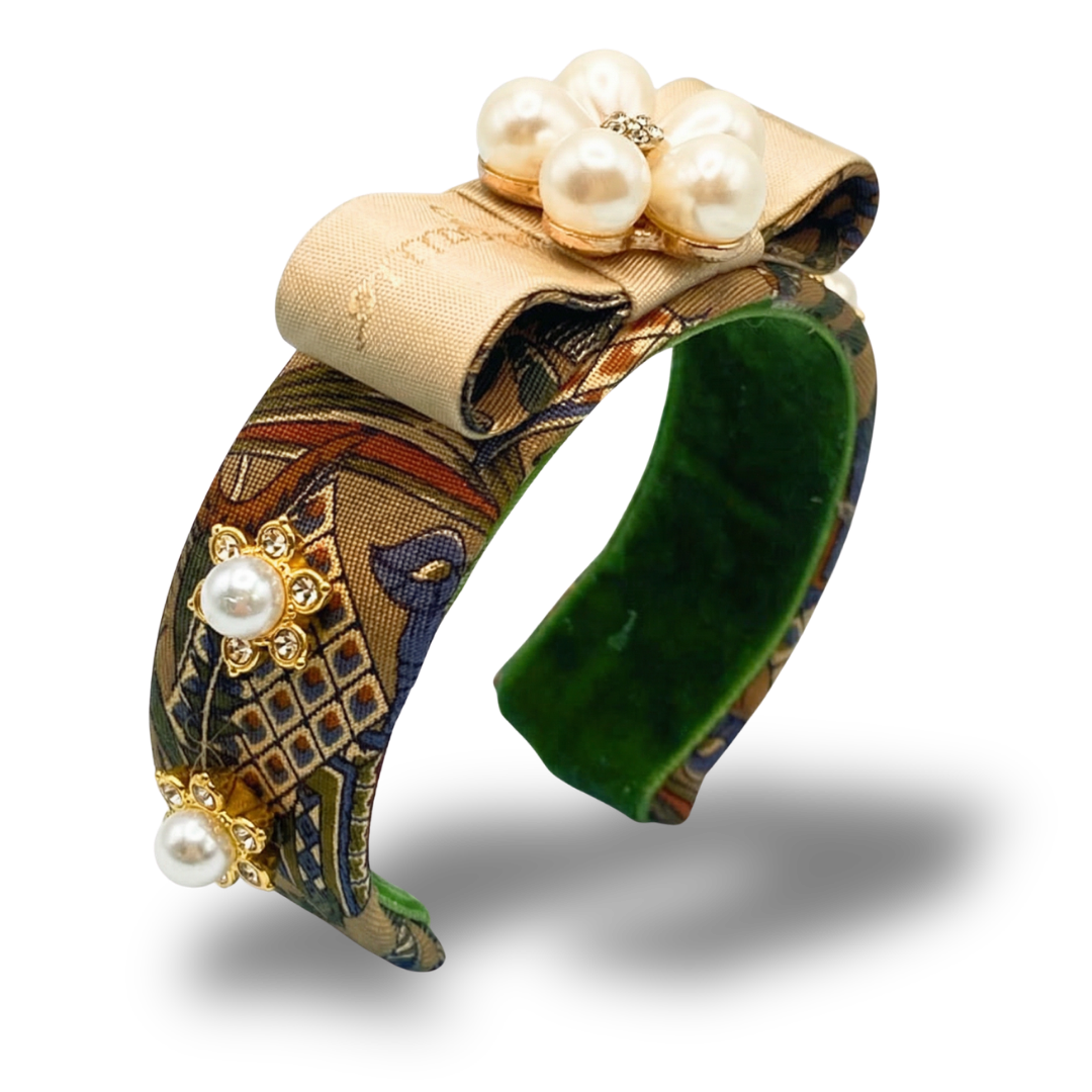 Ferragamo Necktie Cuff Bracelet by Flock by Wild for Vintage Luxe Up