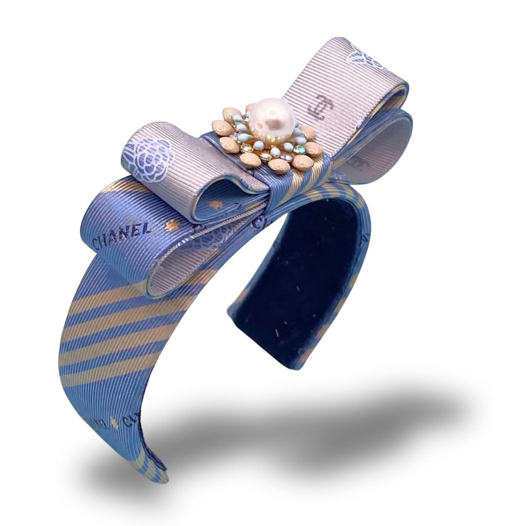 Chanel Necktie Cuff Bracelet by Flock by Wild for Vintage Luxe Up