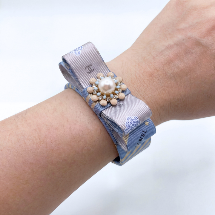 Chanel Necktie Cuff Bracelet by Flock by Wild for Vintage Luxe Up