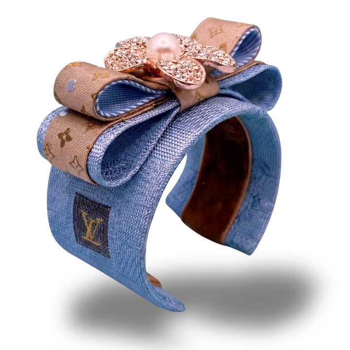 Louis Vuitton Necktie Cuff Bracelet by Flock by Wild for Vintage Luxe Up