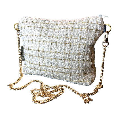 CC Camellia Noir Vintage Scarf Crossbody Bag