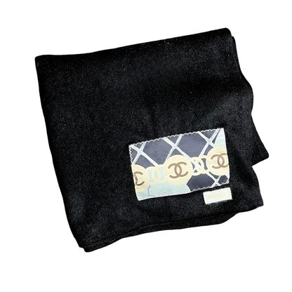 Chanel CC Camellia Silk Scarf & Cashmere Shawl at Vintage Luxe Up