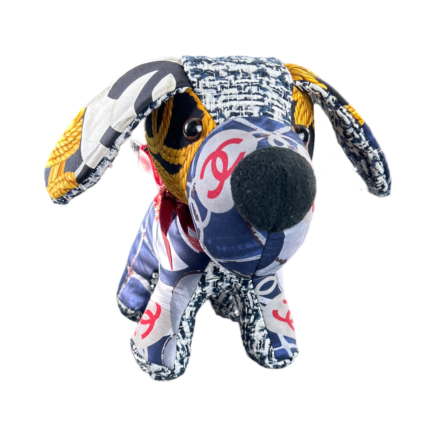 Chanel CC Logo Scarf Patchwork Puppy at Vintage Luxe Up