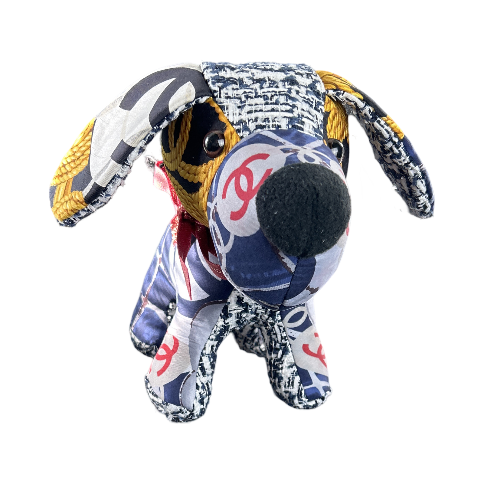 Chanel CC Logo Scarf Patchwork Puppy at Vintage Luxe Up