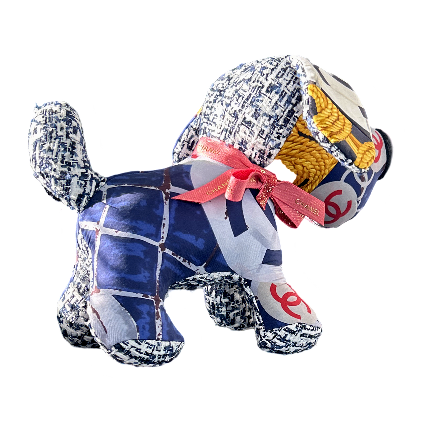 Chanel CC Logo Scarf Patchwork Puppy at Vintage Luxe Up
