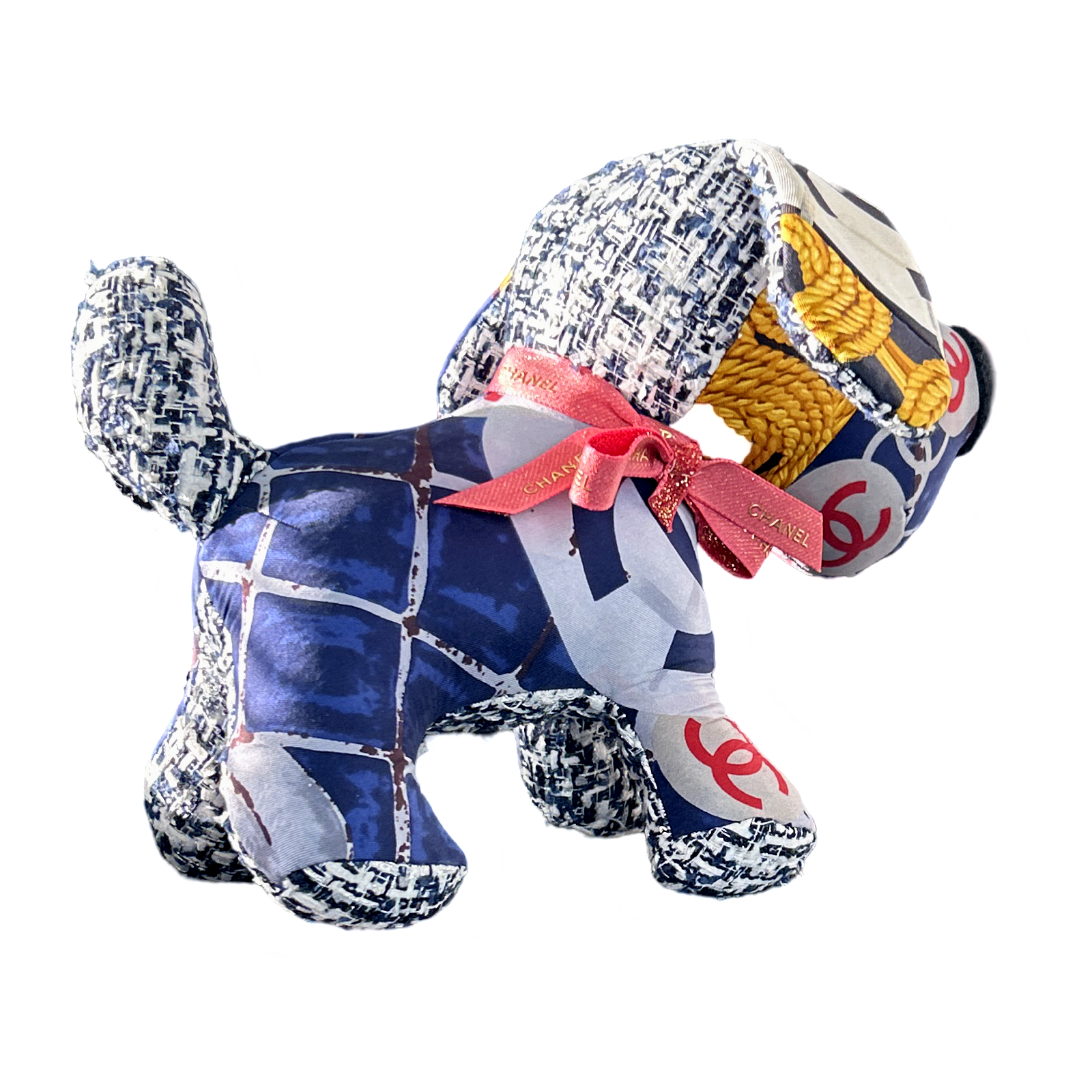 Chanel CC Logo Scarf Patchwork Puppy at Vintage Luxe Up