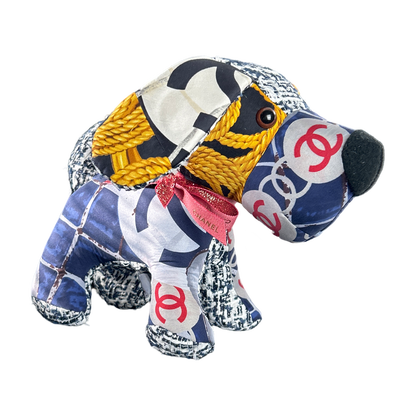 Chanel CC Logo Scarf Patchwork Puppy at Vintage Luxe Up