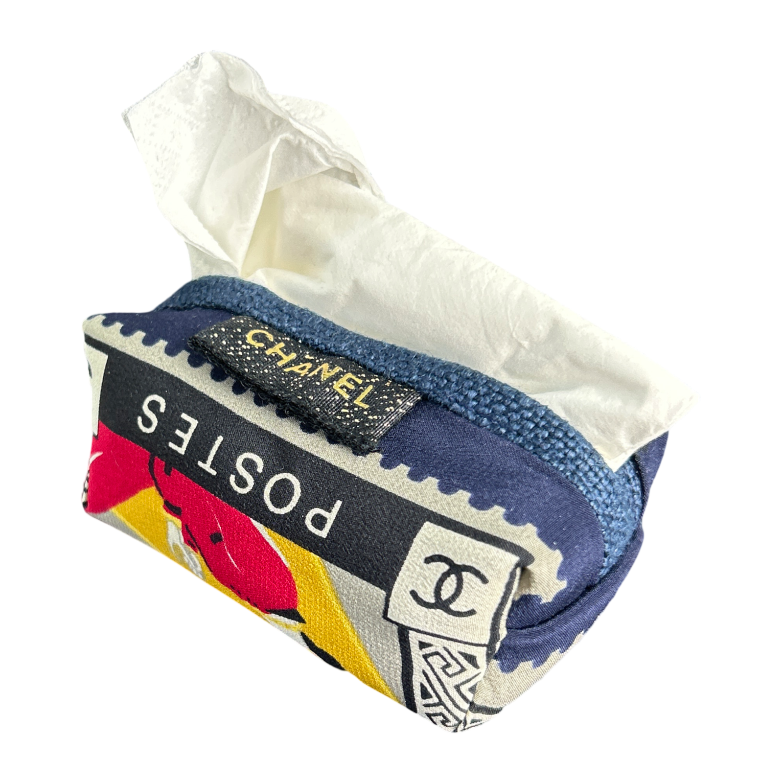 Chanel Stamps of the World Scarf | Travel Tissue Pouch
