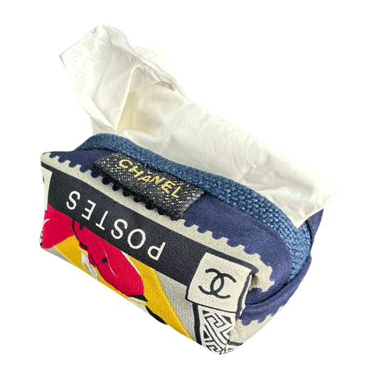 Chanel Stamps of the World Scarf | Travel Tissue Pouch