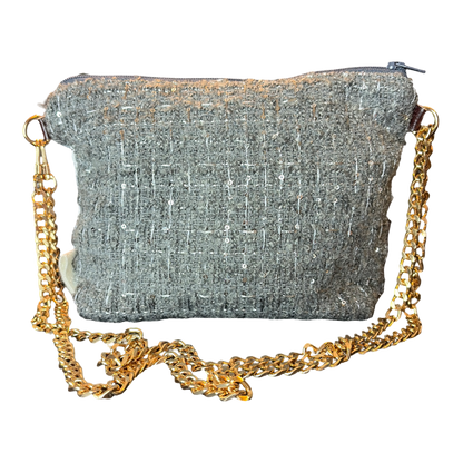 CC Camellia Gris Vintage Scarf Crossbody Bag