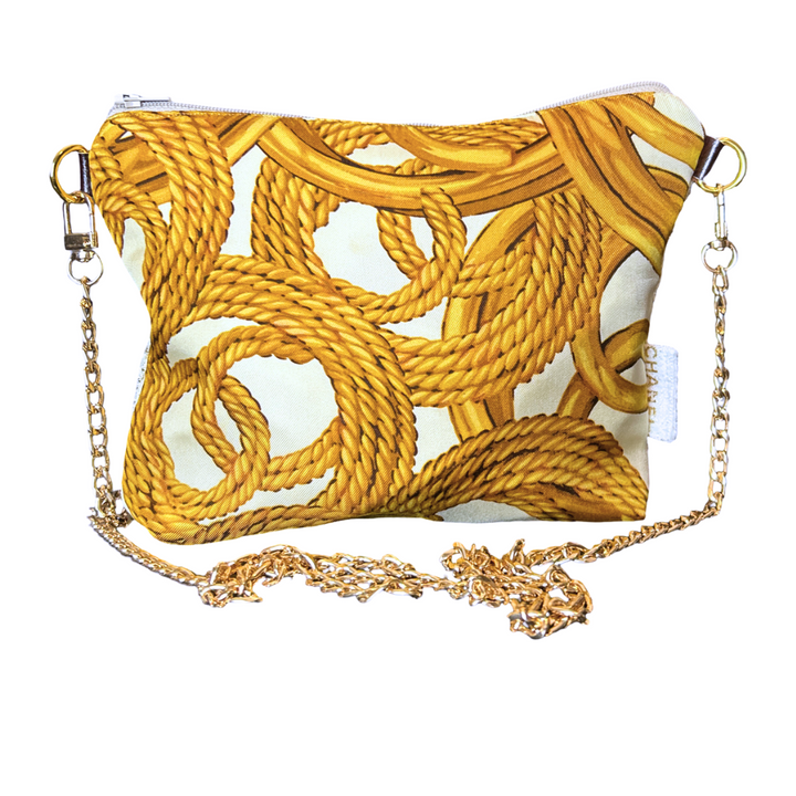 Chanel CC Logo Scarf | Chanel Crossbody Bag at Vintage Luxe Up