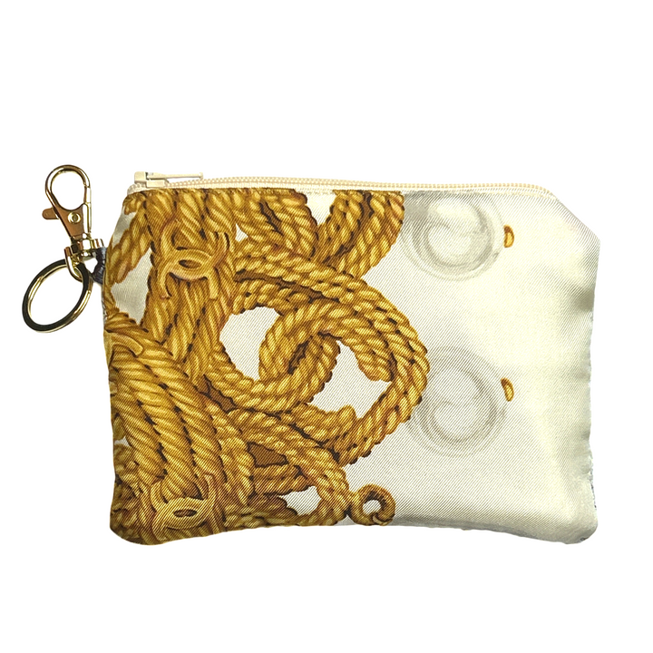 CHANEL CC Logo Scarf | Chanel Keychain Chanel Wristlet Keychain