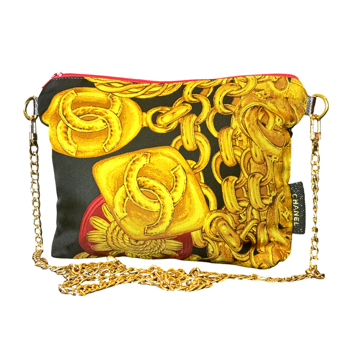 Chanel CC Logo Scarf | Chanel Crossbody Bag at Vintage Luxe Up