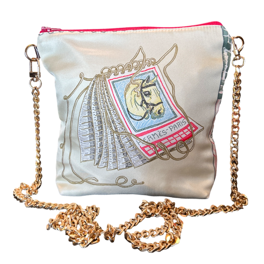 Chevaloscope Vintage Scarf Crossbody Bag