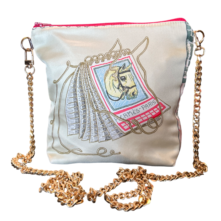 Chevaloscope Vintage Scarf Crossbody Bag