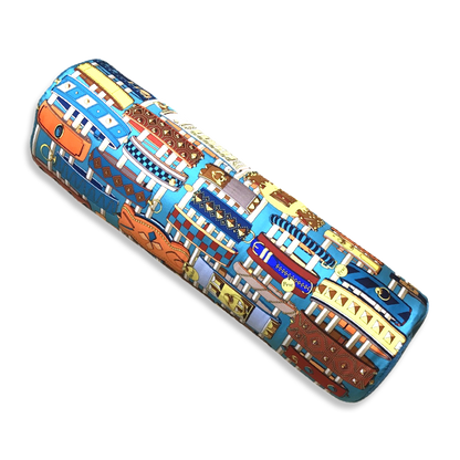 Colliers de Chien Vintage Silk Scarf Bolster Pillows