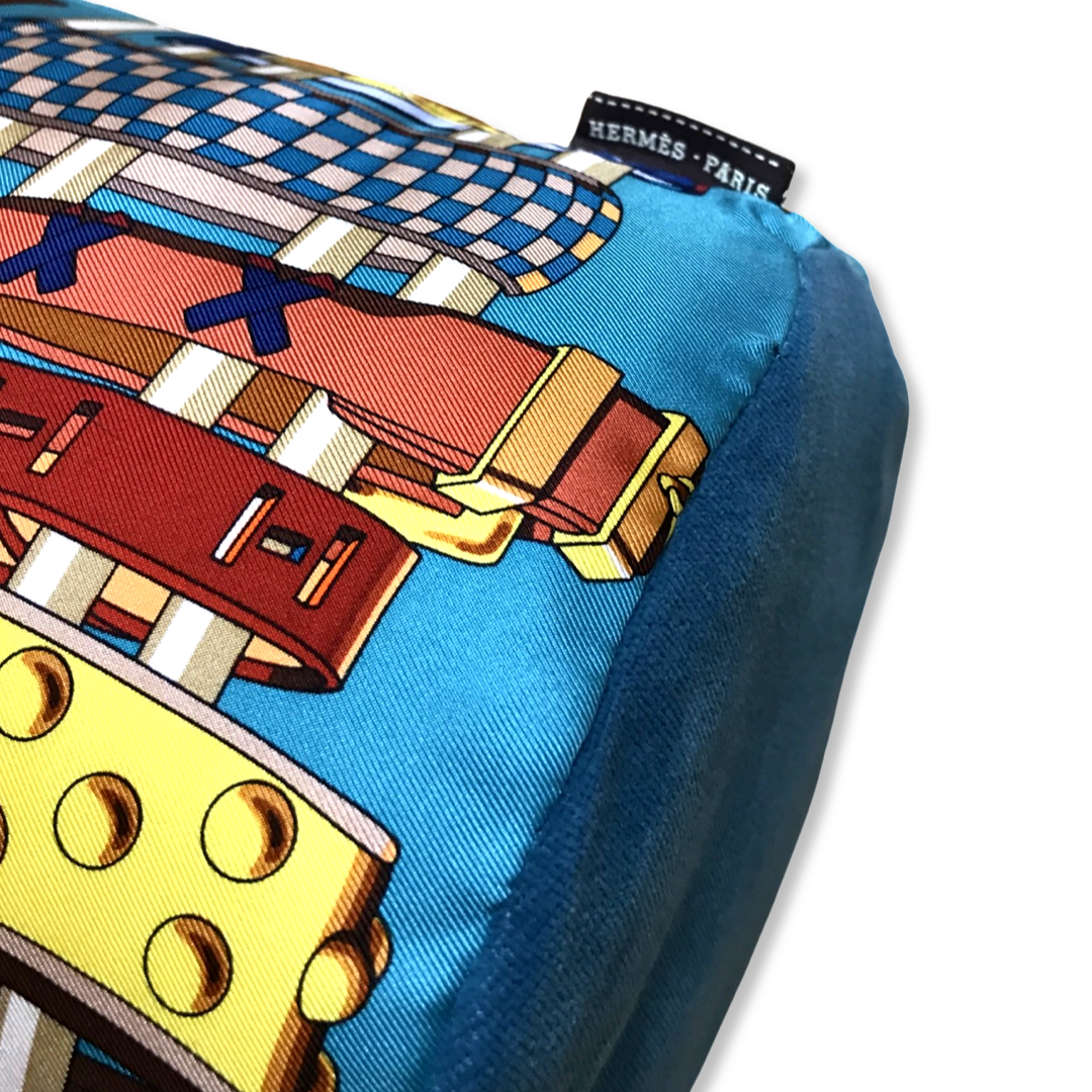 Colliers de Chien Vintage Silk Scarf Bolster Pillows