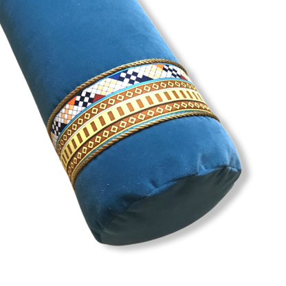 Colliers de Chien Vintage Silk Scarf Bolster Pillows