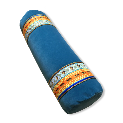Colliers de Chien Vintage Silk Scarf Bolster Pillows