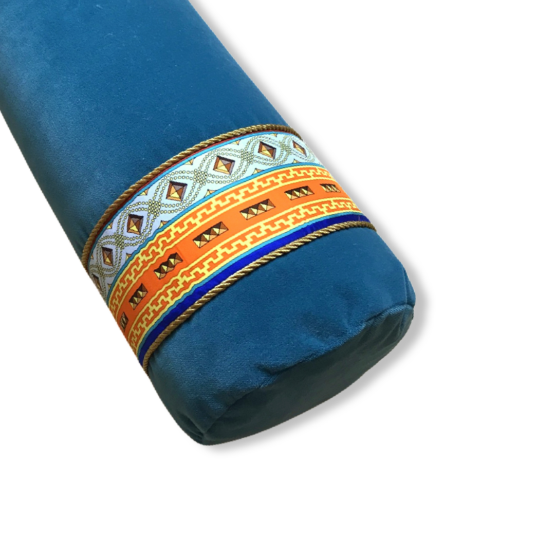 Colliers de Chien Vintage Silk Scarf Bolster Pillows