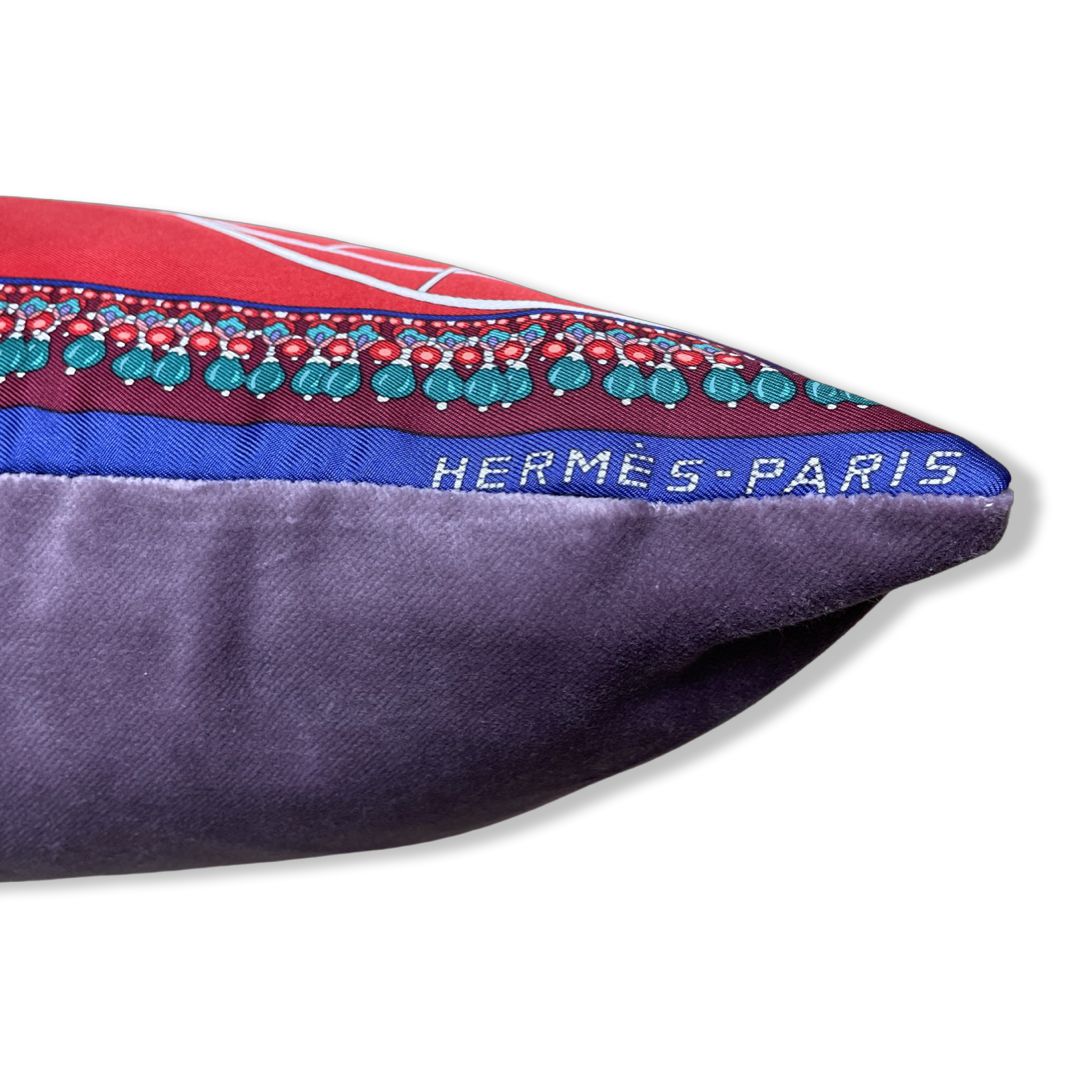 Coupe de Gala Silk Scarf Pillow 17"
