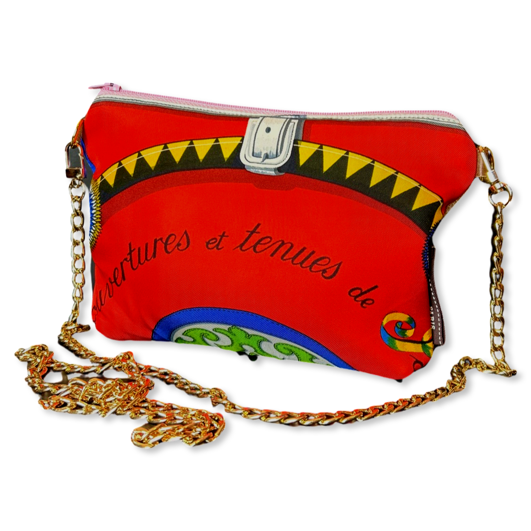 Hermes Couvertures et Tenues du Jour Red Vintage Scarf