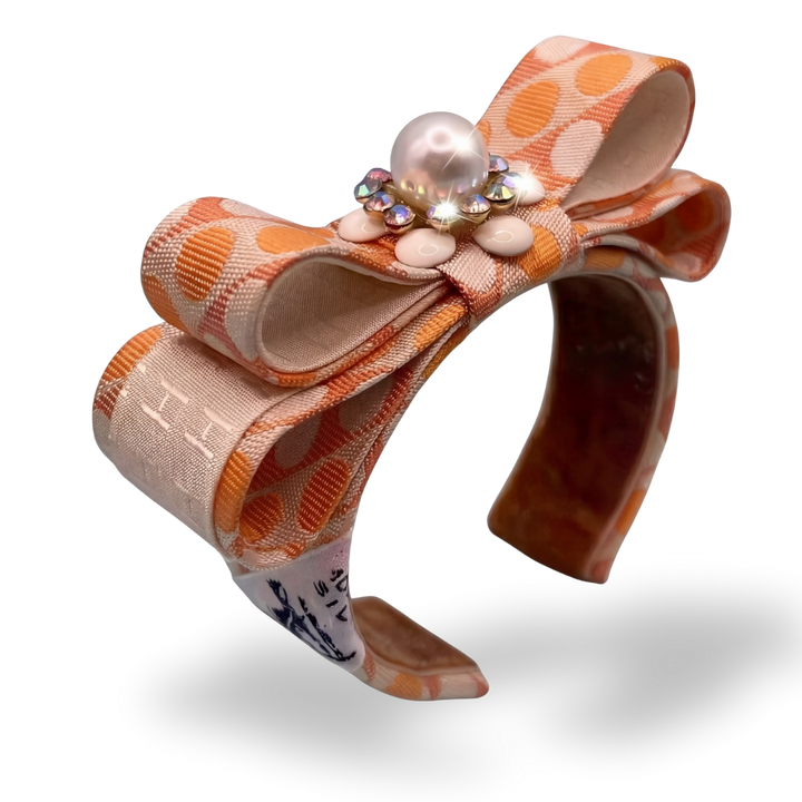 Hermes Necktie Cuff Bracelet by Flock by Wild for Vintage Luxe Up