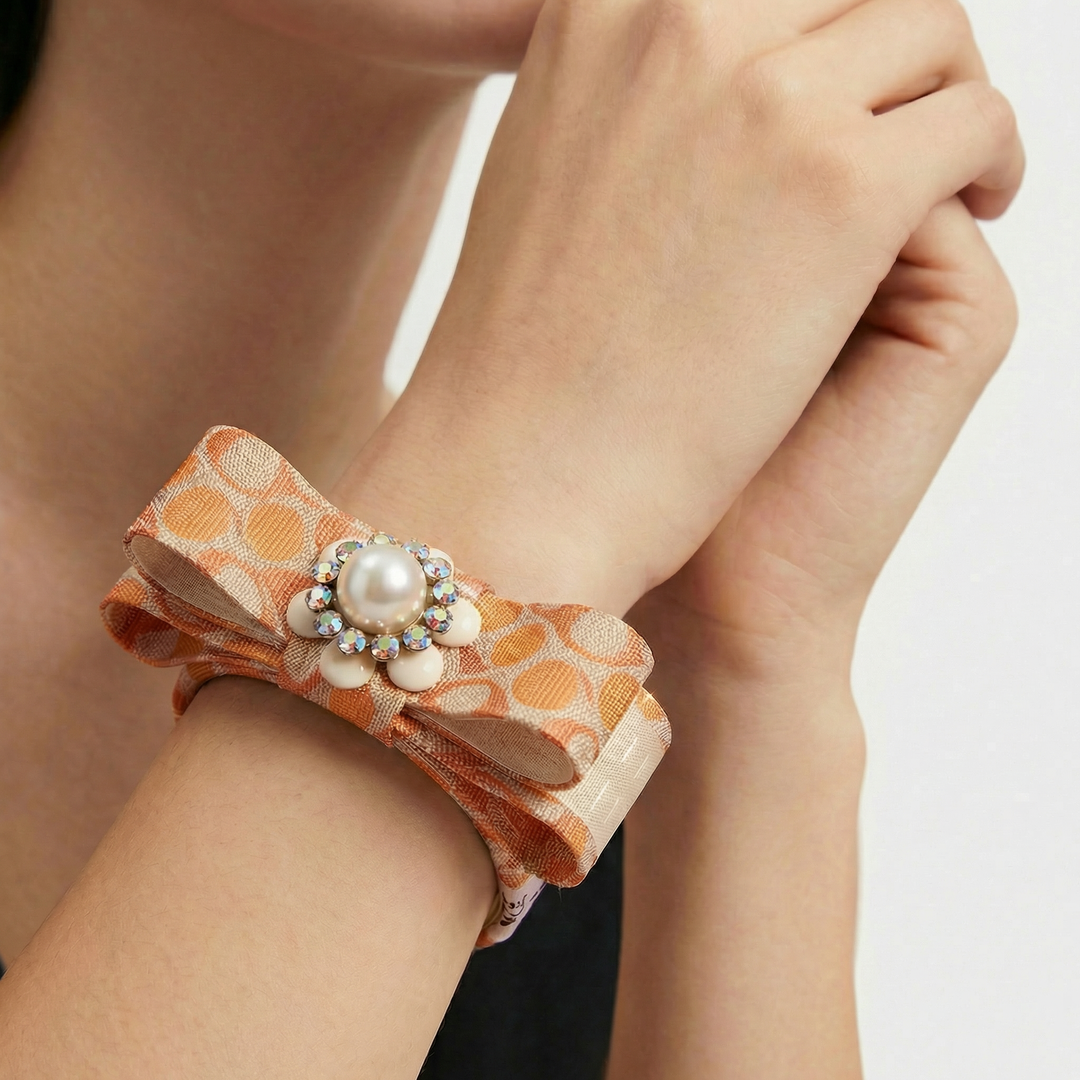 Hermes Necktie Cuff Bracelet by Flock by Wild for Vintage Luxe Up