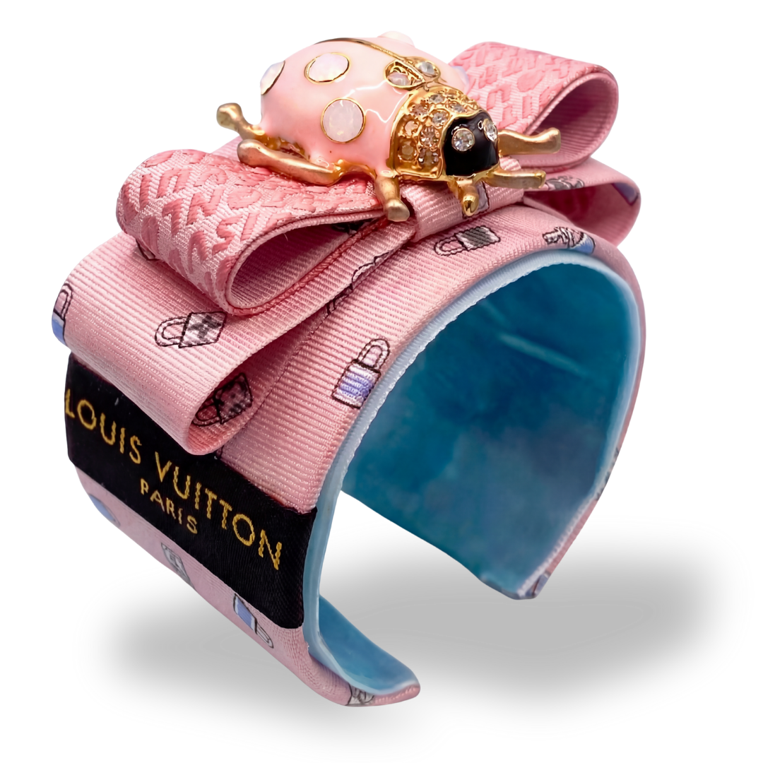 Louis Vuitton Necktie Cuff Bracelet by Flock by Wild for Vintage Luxe Up